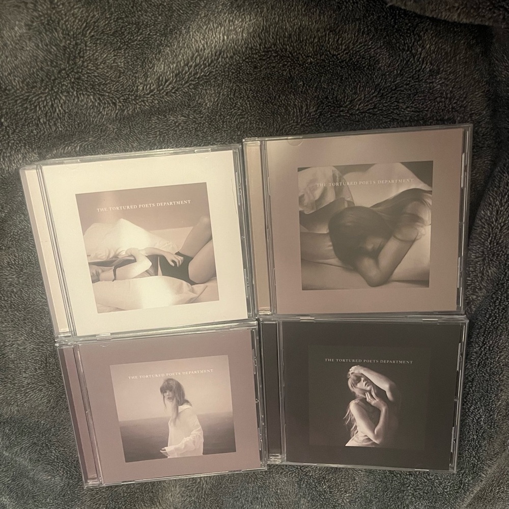 Taylor Swifts the tortured poets department 4 piece collectors set